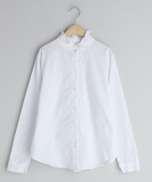 DHOLIC(ディーホリック)の「2TYPEフリルブラウス(シャツ/ブラウス・レディース・ピンク/グレー/ホワイト/ブルー・ONESIZE)」の2枚目の写真