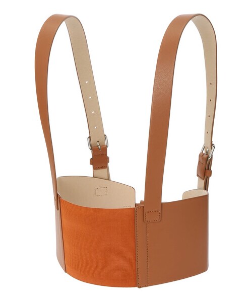 earth music&ecology（アースミュージックアンドエコロジー）の「ハーネスベルト（ファッション雑貨・アイボリー/キャメル・F）」の2枚目の写真