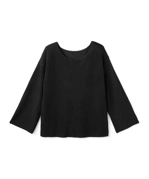 GRL（グレイル）の「透かし編みニットトップス（ニット/セーター・レディース・エクリュ/ブラック/アイボリー・F）」の3枚目の写真