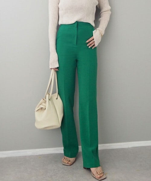 LAULEN（ローレン）の「high waist string pants（スラックス