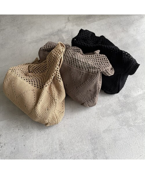 copine（コピン）の「メッシュショルダーバッグ(3color)【クリックポスト対象商品】（ショルダーバッグ・レディース・ベージュ/グレージュ/ブラック・ワンサイズ）」の3枚目の写真