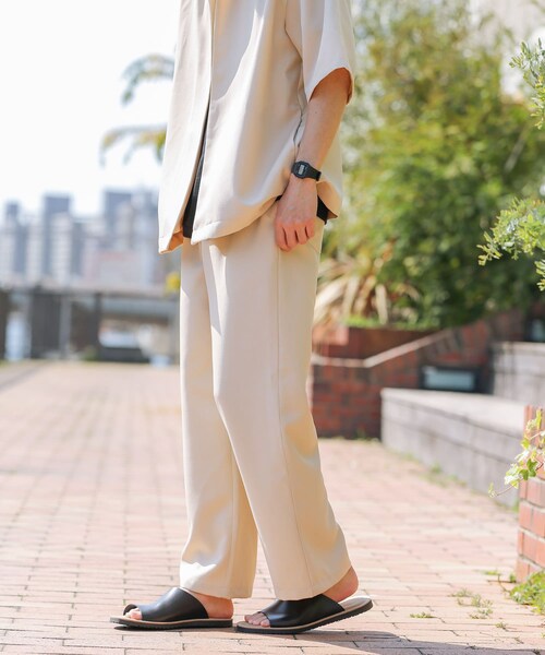 URBAN RESEARCH Sonny Label（アーバンリサーチサニーレーベル）の「イージーケア五分袖セットアップ（その他・メンズ・エクリュ/ネイビー/ベージュ・M/L）」の9枚目の写真