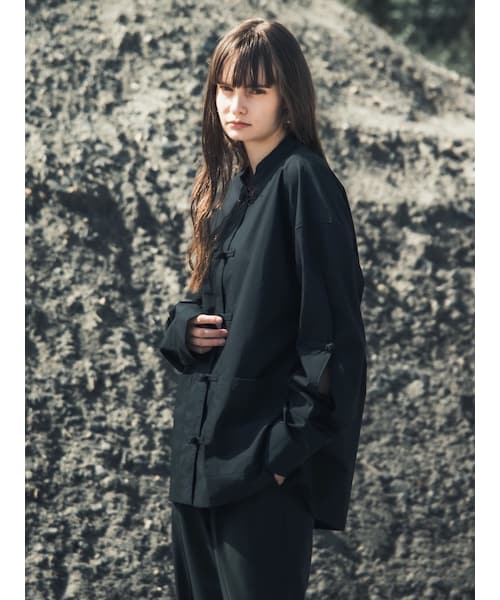 YohKi(ヨウキ)の「Kung fu shirt(BLACK)(シャツ/ブラウス・レディース・ブラック・2/3)」の3枚目の写真