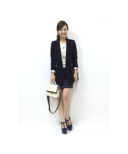 31 Sons de mode（トランテアン　ソン　ドゥ　モード）の「≪ポイント10倍≫ダブルロングジャケット（ジャケット・レディース・ブラック/グレー/ベージュ・３６-/３８/３８-）」の4枚目の写真