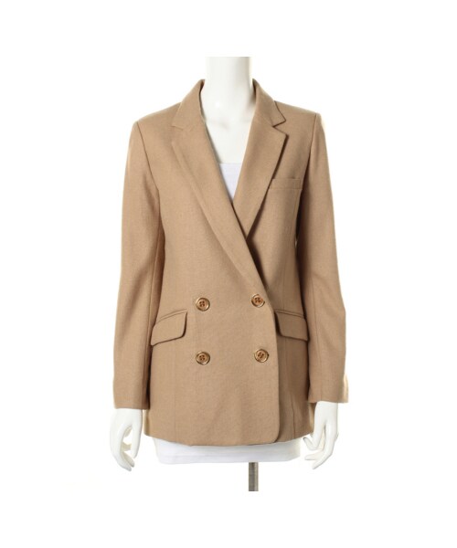 31 Sons de mode（トランテアン　ソン　ドゥ　モード）の「≪ポイント10倍≫ダブルロングジャケット（ジャケット・レディース・ブラック/グレー/ベージュ・３６-/３８/３８-）」の8枚目の写真