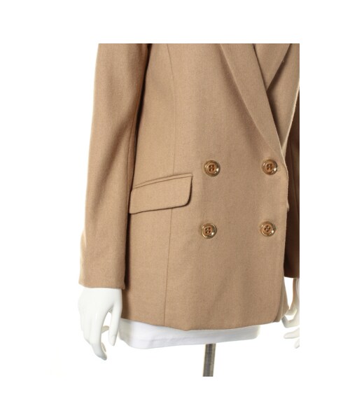 31 Sons de mode（トランテアン　ソン　ドゥ　モード）の「≪ポイント10倍≫ダブルロングジャケット（ジャケット・レディース・ブラック/グレー/ベージュ・３６-/３８/３８-）」の10枚目の写真