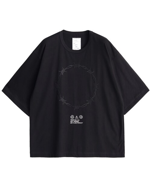 SHAREEF（シャリーフ）の「BARBED WIRE emb. S/S BIG T（）」 - WEAR