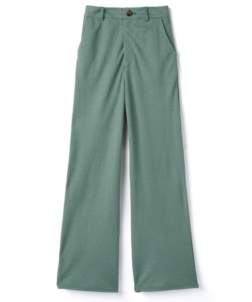 GRL（グレイル）の「ハイウエストストレートパンツ（その他パンツ・レディース・オレンジ/グリーン・S）」の2枚目の写真