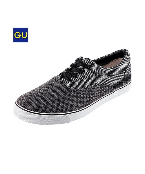 GU（ジーユー）の「（GU）ローカットスニーカー（ツイード）（MEN ⁄ ブーツ・シューズ・メンズ・BROWN/DARK GRAY・26.0cm/27.0cm/28.0cm/25.0cm）」の2枚目の写真
