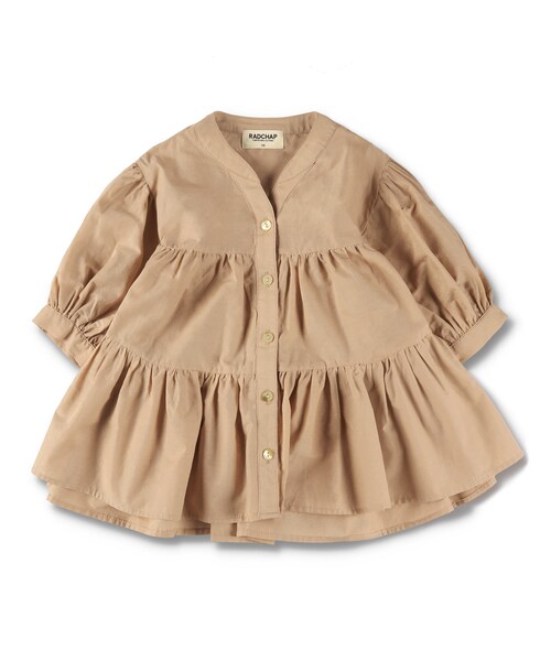 RADCHAP（ラッドチャップ）の「ティアードチュニック（チュニック・キッズ・イエロー/ピンク・90cm～150cm）」の2枚目の写真