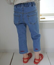 DHOLIC kids | [momo ann] 刺繍ヘムストレートデニムパンツ(デニムパンツ)