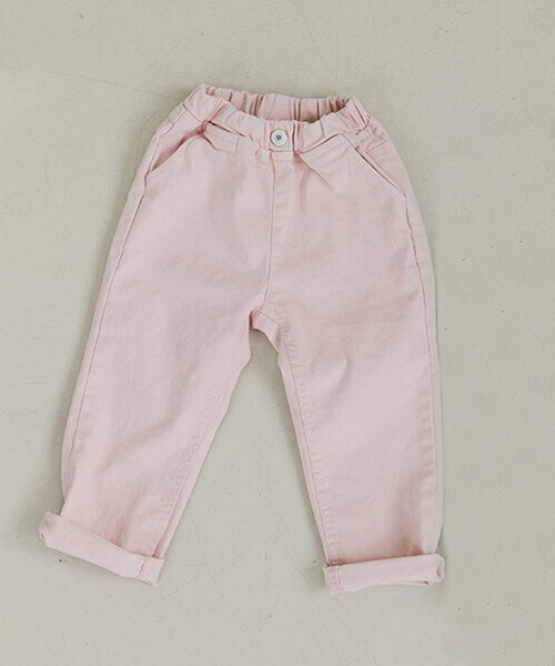 DHOLIC kids（ディーホリックキッズ）の「[churros] ウエストゴムストレートパンツ(junior)（スラックス・キッズ・グリーン/ブラック/ピンク/ブルー/ベージュ/ホワイト・15/17）」の6枚目の写真