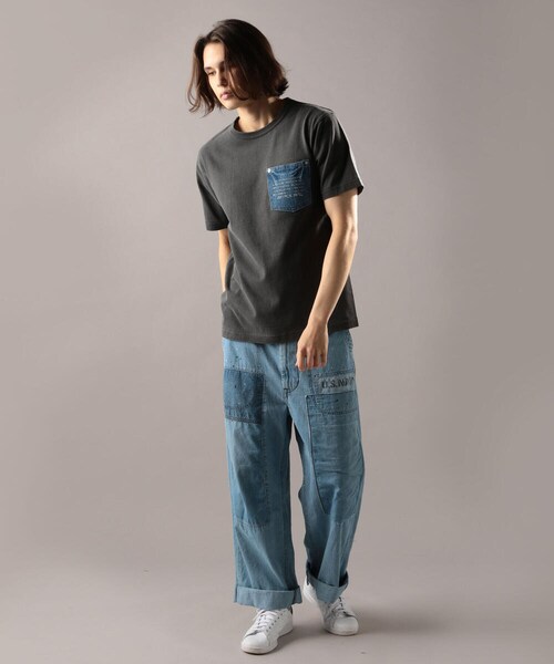 AVIREX（アヴィレックス）の「【TYPE BLUE/タイプブルー】デニムポケット Tシャツ/DENIM POCKET T-SHIRT（トップス・メンズ・IVORY/BLACK/RED/NAVY・M, L, XL, XXL）」の8枚目の写真