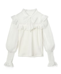 GRL | ボウタイフリルトップス(Tシャツ/カットソー)