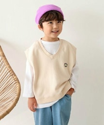 DHOLIC kids | [sewingb] ミニパッチVネックベスト(ベスト)