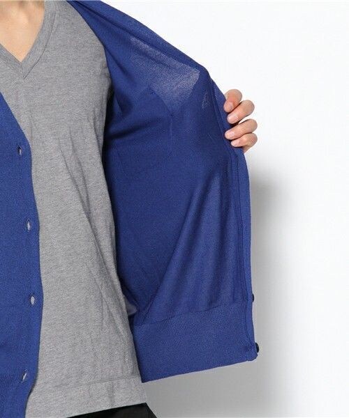 603（ロクマルサン）の「603 シフォン切替カーディガン（カーディガン/ボレロ・メンズ・オフホワイト/グレー/ダークブルー/ネイビー/ワイン/シャーベット・FREE）」の15枚目の写真