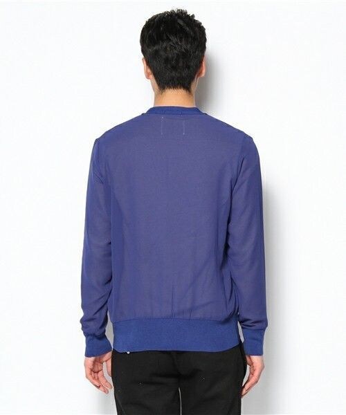 603（ロクマルサン）の「603 シフォン切替カーディガン（カーディガン/ボレロ・メンズ・オフホワイト/グレー/ダークブルー/ネイビー/ワイン/シャーベット・FREE）」の9枚目の写真