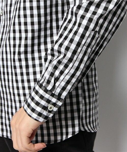 603（ロクマルサン）の「603 ギンガムチェックシャツ（シャツ/ブラウス・メンズ・ブラック・40/42）」の6枚目の写真