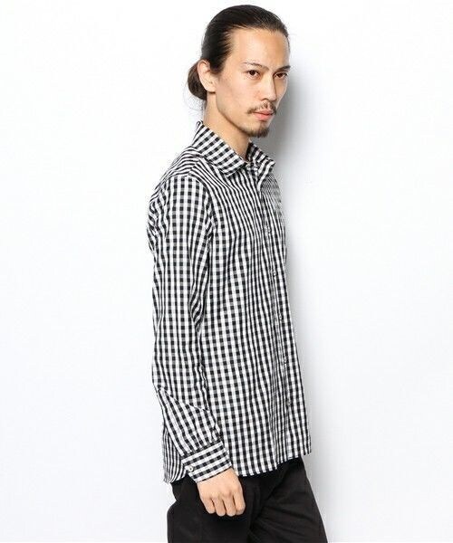 603（ロクマルサン）の「603 ギンガムチェックシャツ（シャツ/ブラウス・メンズ・ブラック・40/42）」の3枚目の写真
