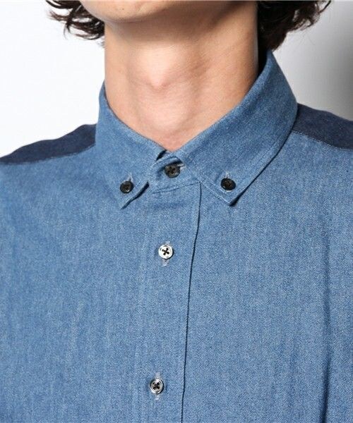 603（ロクマルサン）の「603 パッチワークデニムシャツ（シャツ/ブラウス・メンズ・ダークブルー・40/42）」の5枚目の写真