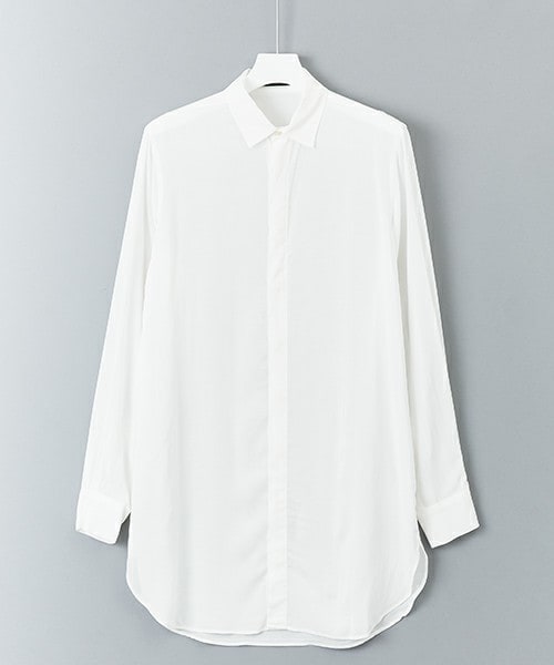 603（ロクマルサン）の「603 レーヨンビッグシャツ（シャツ/ブラウス・メンズ・ホワイト/ブラック/ブルー/ネイビー/オレンジ・FREE）」の2枚目の写真