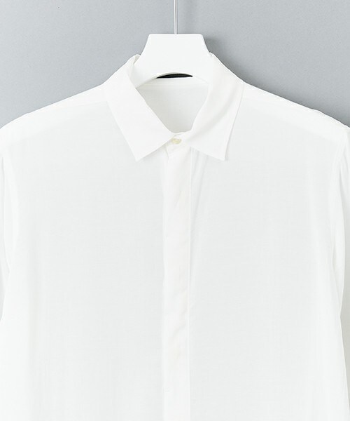 603（ロクマルサン）の「603 レーヨンビッグシャツ（シャツ/ブラウス・メンズ・ホワイト/ブラック/ブルー/ネイビー/オレンジ・FREE）」の8枚目の写真