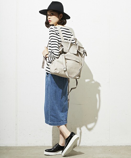 POMTATA（ポンタタ）の「POMTATA 3way 『AND』 リュック（バックパック/リュック・レディース・ブラック/ライトグレー/ブラウン/ピンク・FREE）」の21枚目の写真