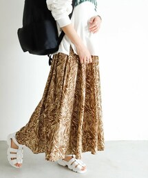 Auntie Rosa Holiday | ゼブラ柄ティアードスカート(スカート)