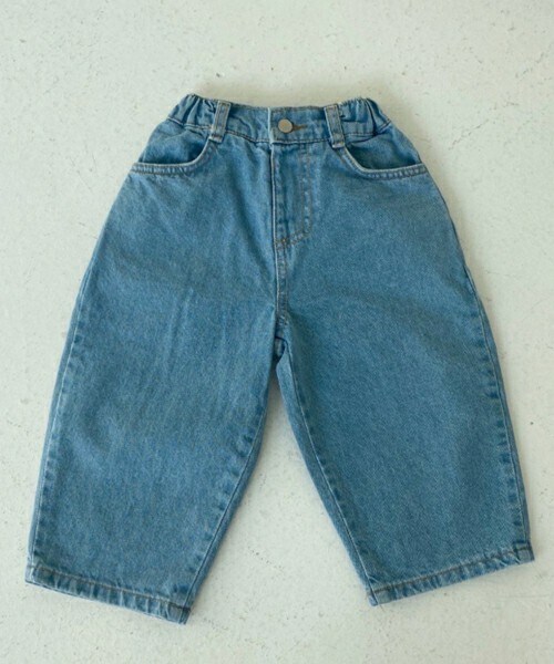 DHOLIC kids（ディーホリックキッズ）の「[Der apfel] ワイドデニムパンツ（デニムパンツ・キッズ・ブルー/その他・S/M/L/XL/2XL）」の2枚目の写真