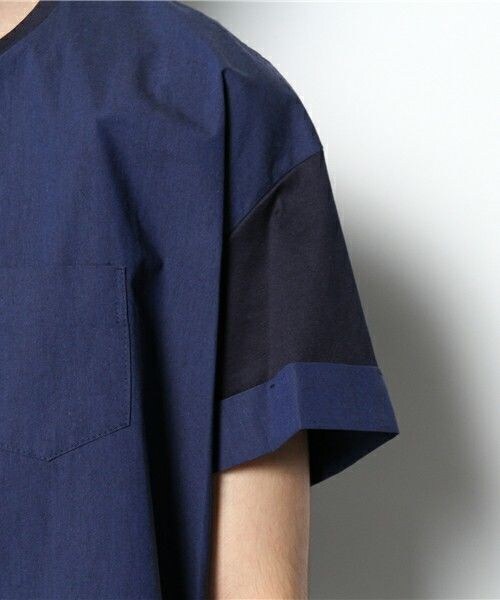 DIET BUTCHER（ダイエットブッチャー）の「DIET BUTCHER SLIM SKIN 別注 布帛×カットゆるＴ（Tシャツ/カットソー・メンズ・ホワイト/ブラック/ネイビー・FREE）」の8枚目の写真