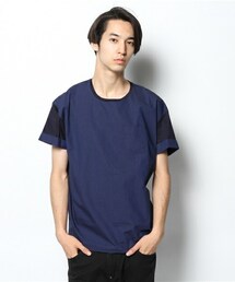 DIET BUTCHER | DIET BUTCHER SLIM SKIN 別注 布帛×カットゆるＴ(Tシャツ/カットソー)