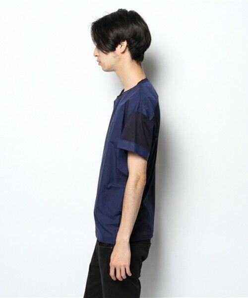 DIET BUTCHER（ダイエットブッチャー）の「DIET BUTCHER SLIM SKIN 別注 布帛×カットゆるＴ（Tシャツ/カットソー・メンズ・ホワイト/ブラック/ネイビー・FREE）」の5枚目の写真