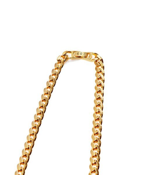 603(ロクマルサン)の「603 ロングスモールフラットリンクチェーンネックレス(ネックレス・レディース・シルバー/ゴールド・FREE)」の6枚目の写真