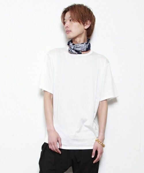 603（ロクマルサン）の「603 無地ビックＴシャツ（Tシャツ/カットソー・メンズ・オフホワイト/ブラック/グレー/ブルー・FREE）」の2枚目の写真