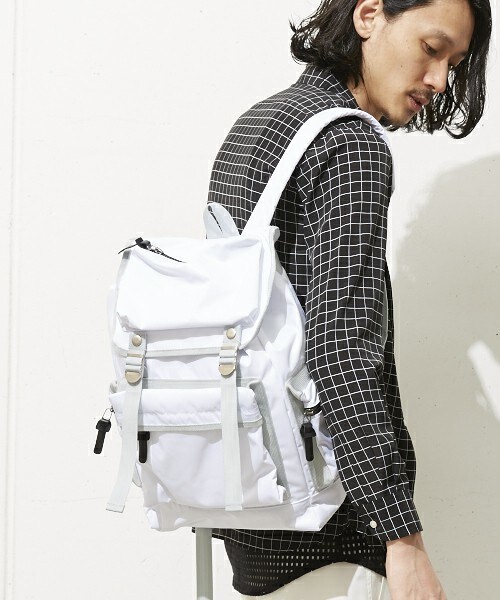 603（ロクマルサン）の「603 4ポケットナイロンミニリュック（バックパック/リュック・メンズ・ホワイト/ブラック・FREE）」の7枚目の写真