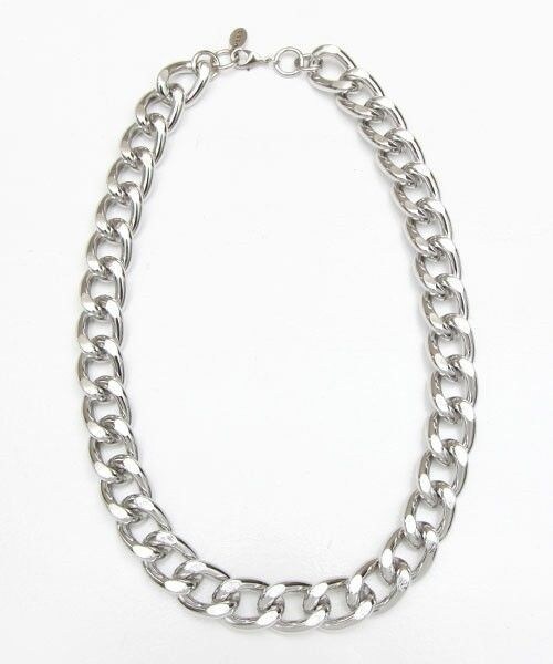 603（ロクマルサン）の「603 ビッグフラットリンクチェーンロングネックレス（ネックレス・メンズ・シルバー/ゴールド・FREE）」の3枚目の写真