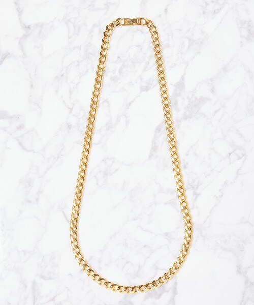 603(ロクマルサン)の「603 スモールフラットリンクチェーンネックレス(ネックレス・メンズ・シルバー/ゴールド・FREE)」の1枚目の写真