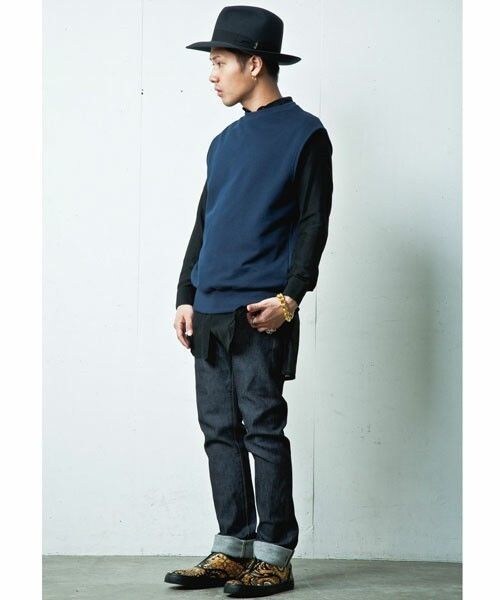 603（ロクマルサン）の「603 ノースリーブスウェット（スウェット・メンズ・ホワイト/ブラック/ダークグレー/ネイビー・FREE）」の12枚目の写真