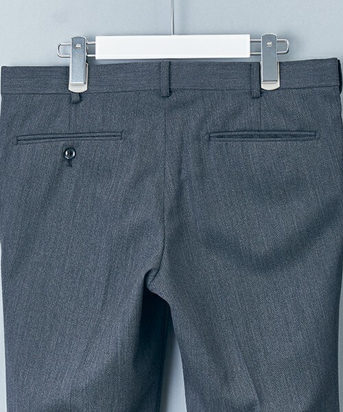 JOHN LAWRENCE SULLIVAN（ジョンローレンスサリバン）の「JOHN LAWRENCE SULLIVAN　ギャバジンスラックス（スラックス・メンズ・ブラック/ダークグレー・34/36/38）」の7枚目の写真