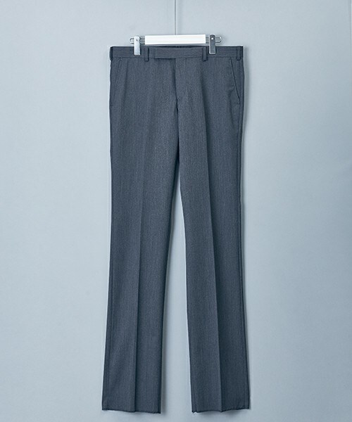 JOHN LAWRENCE SULLIVAN（ジョンローレンスサリバン）の「JOHN LAWRENCE SULLIVAN　ギャバジンスラックス（スラックス・メンズ・ブラック/ダークグレー・34/36/38）」の2枚目の写真