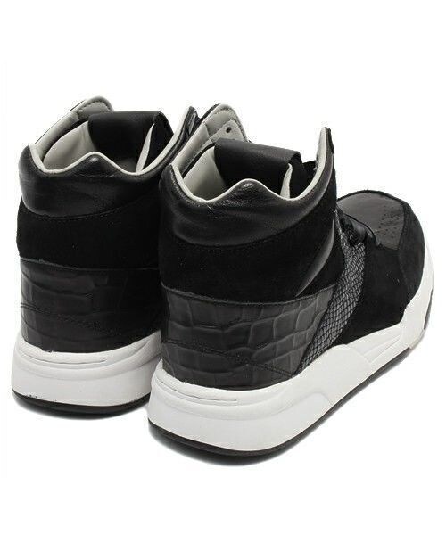 DIET BUTCHER（ダイエットブッチャー）の「DIET  BUTCHER  SLIM  SKIN　middle cut sneaker（スニーカー・メンズ・ブラック/ブルー・8/9/10）」の5枚目の写真