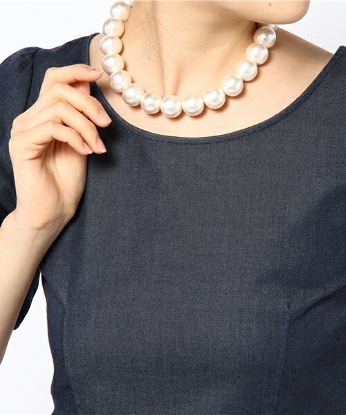 603（ロクマルサン）の「603 コットンパールショートネックレス（ネックレス・レディース・ホワイト・FREE）」の4枚目の写真