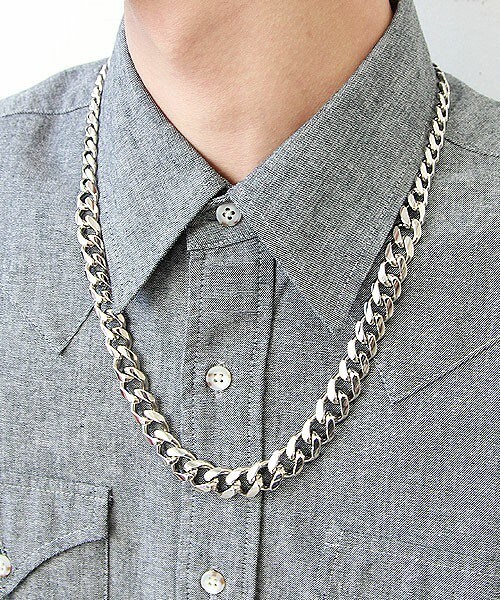 603(ロクマルサン)の「603 グラデーションチェーンネックレス(ネックレス・メンズ・シルバー/ゴールド・FREE)」の9枚目の写真