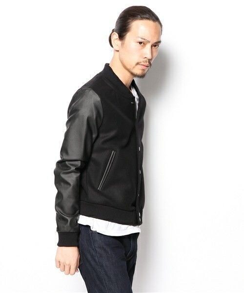 603（ロクマルサン）の「603 ウールフラノスタジャン（スタジャン・メンズ・ホワイト/ブラック・42/40）」の4枚目の写真