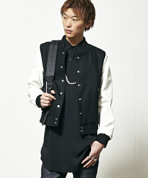 603（ロクマルサン）の「603 ウールフラノスタジャン（スタジャン・メンズ・ホワイト/ブラック・42/40）」の2枚目の写真