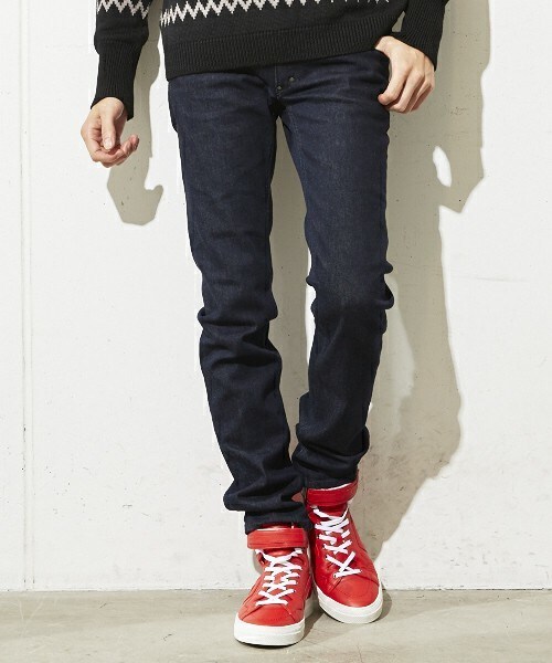 DIET BUTCHER（ダイエットブッチャー）の「DIET BUTCHER SLIM SKIN スキニーデニム（デニムパンツ・メンズ・ブラック/ダークブルー・1/2/3）」の2枚目の写真