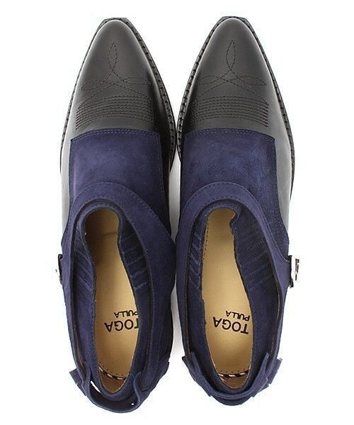 TOGA PULLA（トーガ　プルラ）の「TOGA Suede cowboy shoes（その他シューズ・レディース・ブラック/ネイビー・36/37/38）」の9枚目の写真