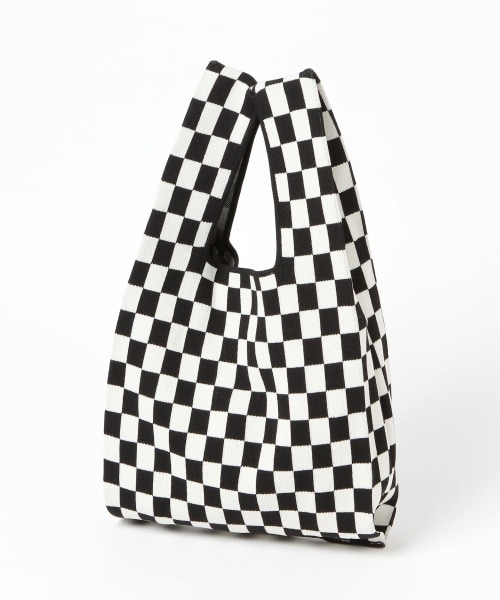LOWRYS FARM(ローリーズファーム)の「マルシェBAG(バッグ・チェッカーフラッグ/イエローチェック/グリーンチェック/ハート/チドリ)」の10枚目の写真
