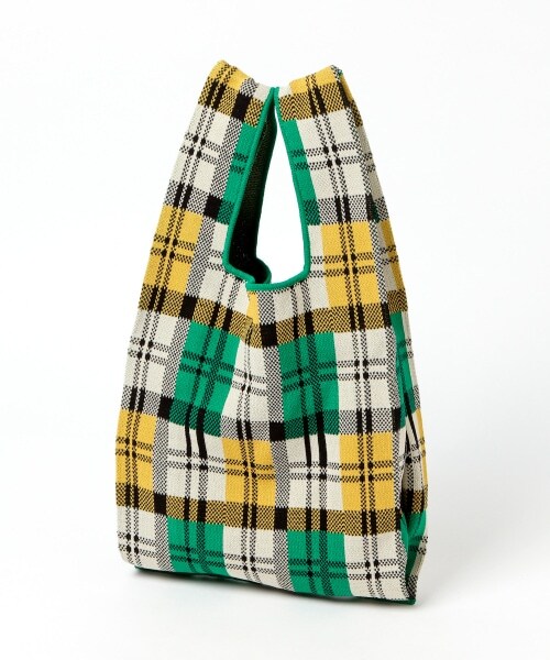 LOWRYS FARM(ローリーズファーム)の「マルシェBAG(バッグ・チェッカーフラッグ/イエローチェック/グリーンチェック/ハート/チドリ)」の12枚目の写真