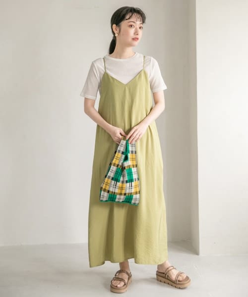 LOWRYS FARM(ローリーズファーム)の「マルシェBAG(バッグ・チェッカーフラッグ/イエローチェック/グリーンチェック/ハート/チドリ)」の8枚目の写真